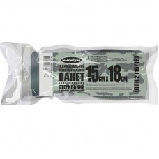 ИПП кровоостанавливающий стерильный с двумя подушками 15х18 см