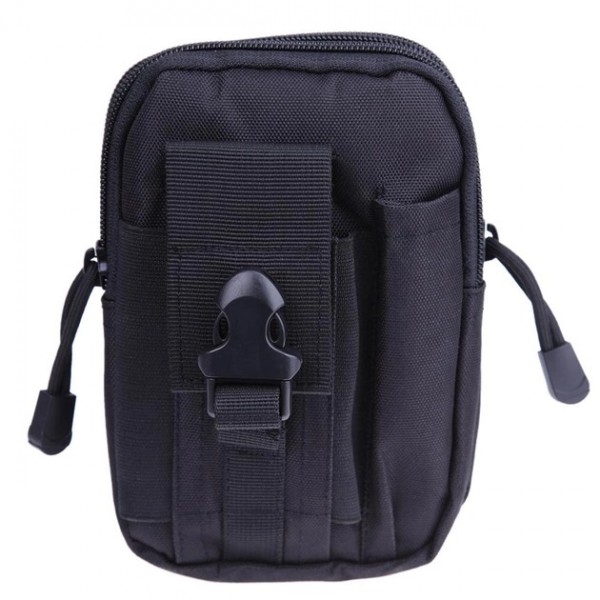 Поясна сумка органайзер із системою Molle чорний - 3461450