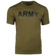 Футболка тактична з принтом Army олива Mil Tec Німеччина