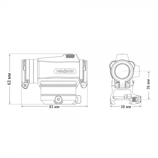 Коліматорний приціл HOLOSUN HE515CT-RD - 3573554 Коліматорний приціл HOLOSUN HE515CT-RD - 3573554