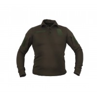 Футболка поло тактична довгий рукав олива Pancer