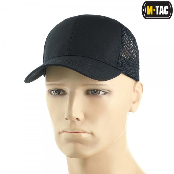 M-Tac бейсболка с сеткой Flex рип-стоп Dark Navy Blue - 40569015