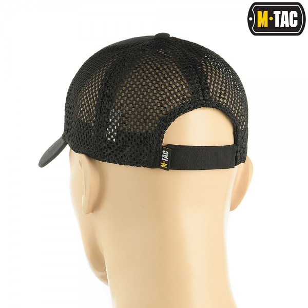 M-Tac бейсболка з сіткою Flex ріп-стоп Black - 40569002 M-Tac бейсболка з сіткою Flex ріп-стоп Black - 40569002