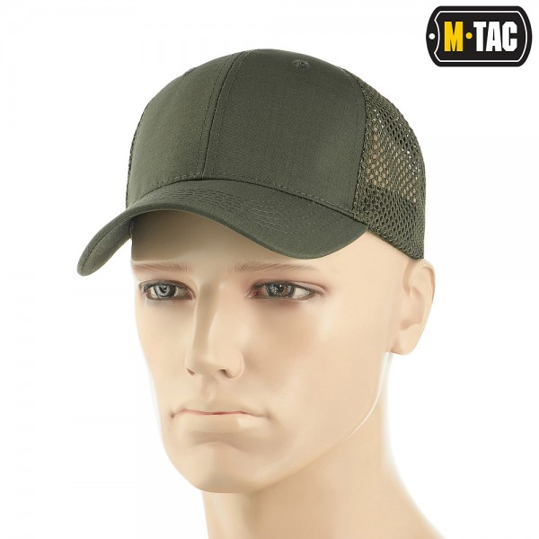 M-Tac бейсболка з сіткою Flex ріп-стоп Army Olive - 40569062