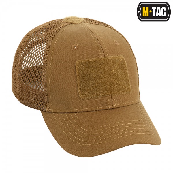 M-Tac бейсболка с липучкой и сеткой Flex рип-стоп Coyote Brown - 40570017 M-Tac бейсболка с липучкой и сеткой Flex рип-стоп Coyote Brown - 40570017