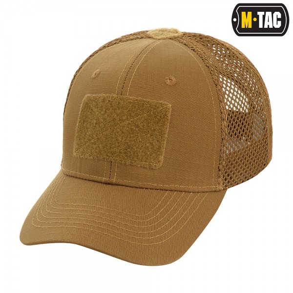 M-Tac бейсболка с липучкой и сеткой Flex рип-стоп Coyote Brown - 40570017 M-Tac бейсболка с липучкой и сеткой Flex рип-стоп Coyote Brown - 40570017