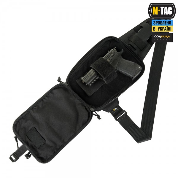 M-Tac сумка Sling Pistol Bag Elite Hex з липучкою Black - 51403002 M-Tac сумка Sling Pistol Bag Elite Hex з липучкою Black - 51403002