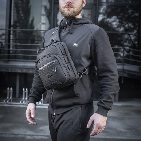 M-Tac сумка Cross Bag Slim Elite Hex Black - 10210002 M-Tac сумка Cross Bag Slim Elite Hex Black - 10210002