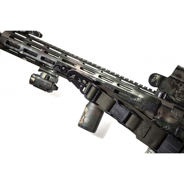 Тактический 3-точечный оружейный ремень FRAG с карабином олива - 3573354 Тактический 3-точечный оружейный ремень FRAG с карабином олива - 3573354