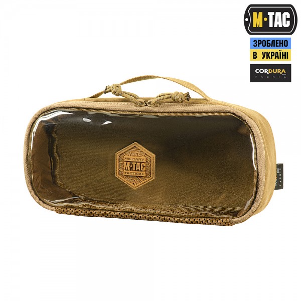 M-Tac органайзер утилитарный прозрачный Elite Medium Gen.II Coyote - 10147805-M