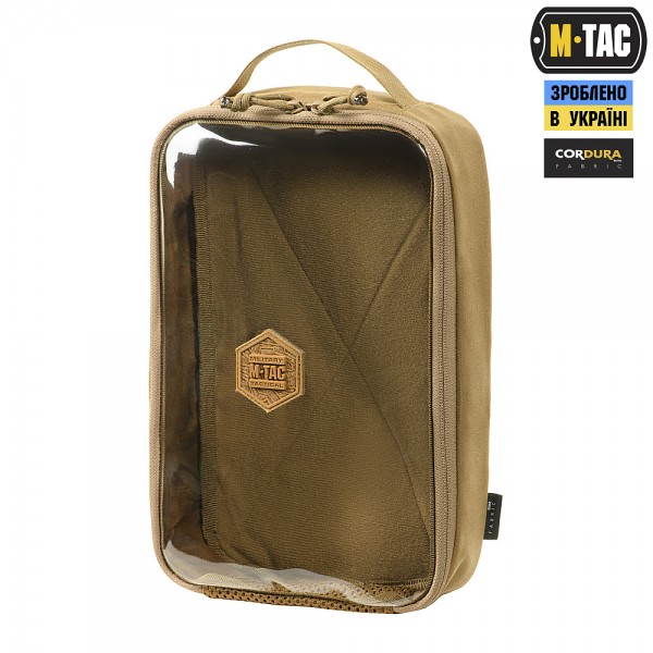 M-Tac органайзер утилитарный прозрачный Elite Large Gen.II Coyote - 10147805-L