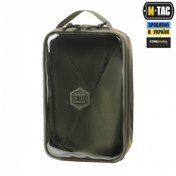 M-Tac органайзер утилитарный прозрачный Elite Large Gen.II Ranger Green - 10147823-L