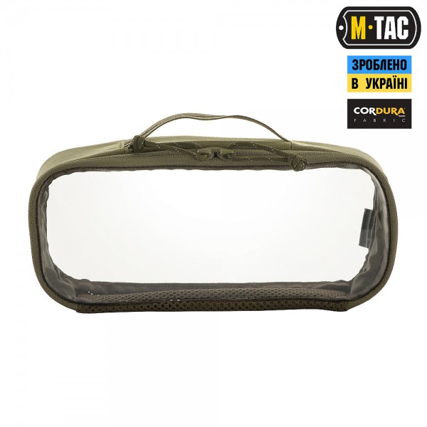 M-Tac органайзер утилитарный прозрачный Elite Medium (26х11 см) Ranger Green - 10147023-M M-Tac органайзер утилитарный прозрачный Elite Medium (26х11 см) Ranger Green - 10147023-M