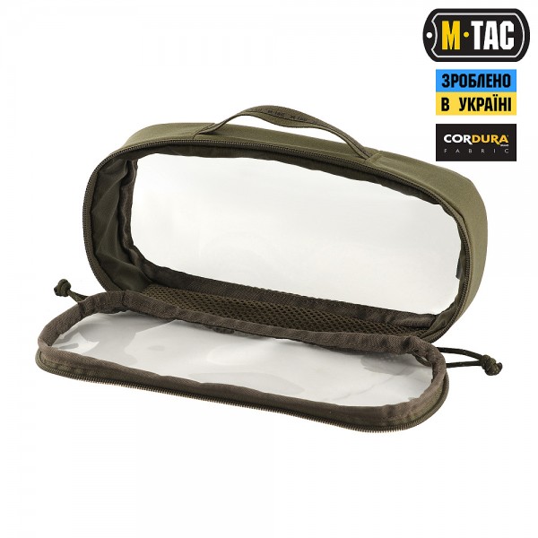M-Tac органайзер утилитарный прозрачный Elite Medium (26х11 см) Ranger Green - 10147023-M M-Tac органайзер утилитарный прозрачный Elite Medium (26х11 см) Ranger Green - 10147023-M
