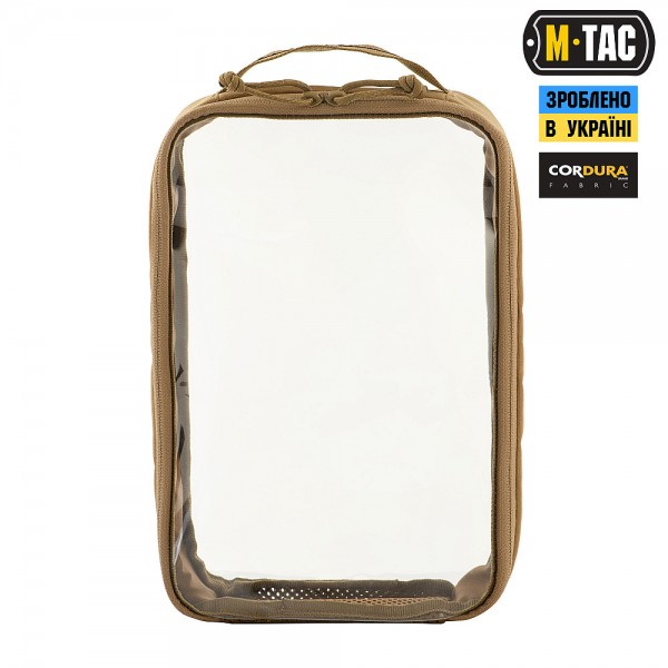 M-Tac органайзер утилитарный прозрачный Elite Large (30х19 см) Coyote - 10147005-L M-Tac органайзер утилитарный прозрачный Elite Large (30х19 см) Coyote - 10147005-L