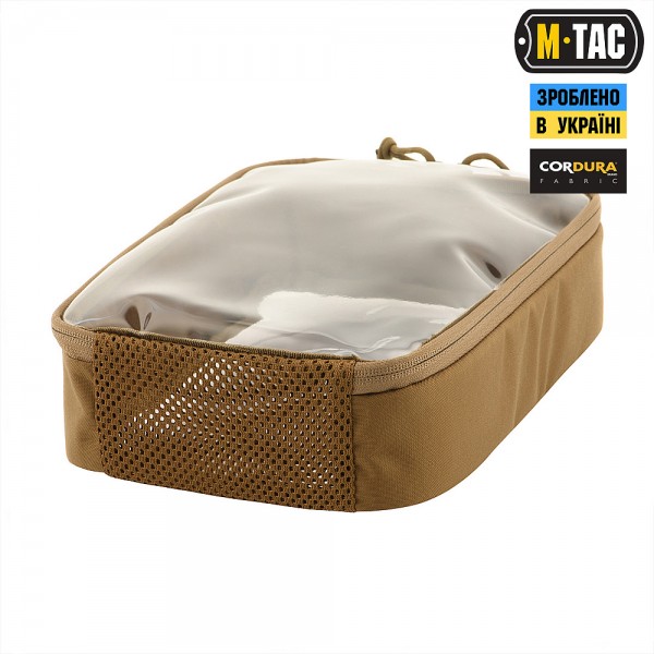 M-Tac органайзер утилитарный прозрачный Elite Large (30х19 см) Coyote - 10147005-L M-Tac органайзер утилитарный прозрачный Elite Large (30х19 см) Coyote - 10147005-L