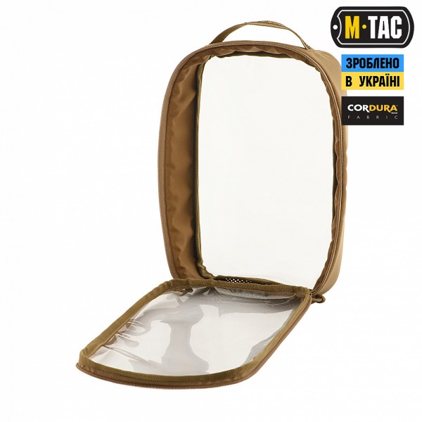 M-Tac органайзер утилитарный прозрачный Elite Large (30х19 см) Coyote - 10147005-L M-Tac органайзер утилитарный прозрачный Elite Large (30х19 см) Coyote - 10147005-L