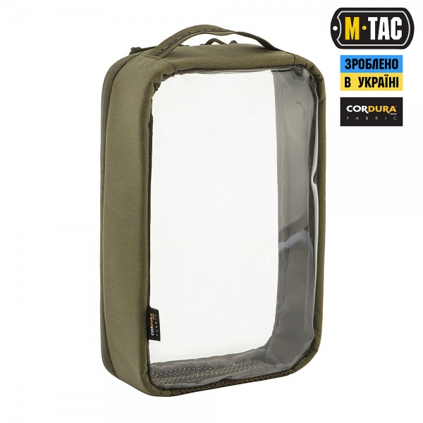 M-Tac органайзер утилітарний прозорий Elite Large (30х19 см) Ranger Green - 10147023-L M-Tac органайзер утилітарний прозорий Elite Large (30х19 см) Ranger Green - 10147023-L