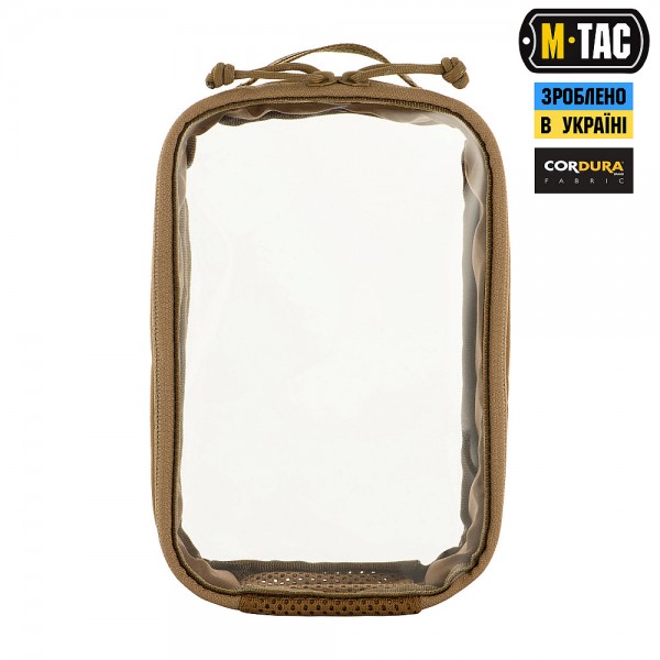 M-Tac органайзер утилитарный прозрачный Elite Small (22х14 см) Coyote - 10147005-S M-Tac органайзер утилитарный прозрачный Elite Small (22х14 см) Coyote - 10147005-S