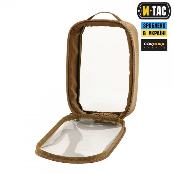 M-Tac органайзер утилитарный прозрачный Elite Small (22х14 см) Coyote - 10147005-S M-Tac органайзер утилитарный прозрачный Elite Small (22х14 см) Coyote - 10147005-S
