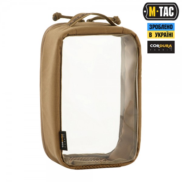 M-Tac органайзер утилитарный прозрачный Elite Small (22х14 см) Coyote - 10147005-S M-Tac органайзер утилитарный прозрачный Elite Small (22х14 см) Coyote - 10147005-S