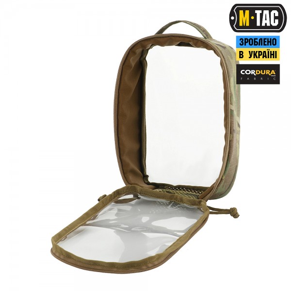M-Tac органайзер утилитарный прозрачный Elite Small (22х14 см) Multicam - 10147008-S M-Tac органайзер утилитарный прозрачный Elite Small (22х14 см) Multicam - 10147008-S