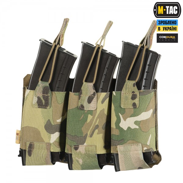 M-Tac подсумок эластичный на 3 магазина Elite Laser Cut Multicam - 10145108