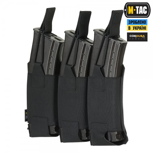M-Tac підсумок еластичний на 3 магазина Elite Laser Cut Black - 10145102