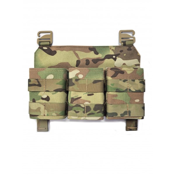 Панель под 3 магазина с фиксатором WS3 Warrior Spirit Мультикам - 3573136