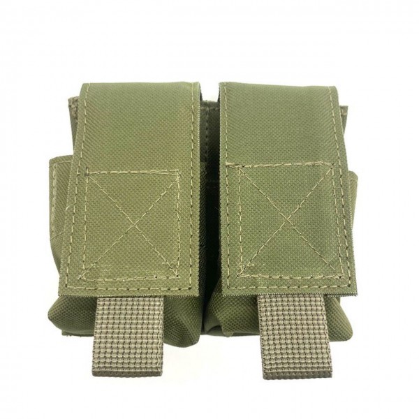 Подсумок под гранати Defender спаренный ткань Oxford/Cordura 600D крепление под MOLLE олива - 3573090