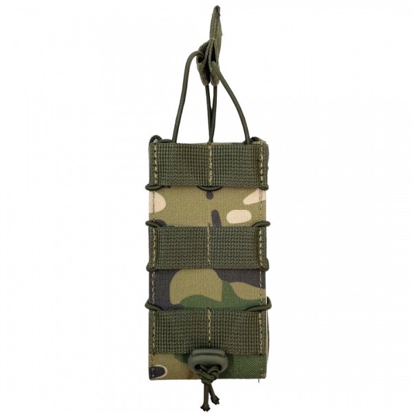 Подсумок под 1 магазин АК/AR-15 открытый (Oxford/Cordura 600D) на кнопках Defender Мультикам - 3573088