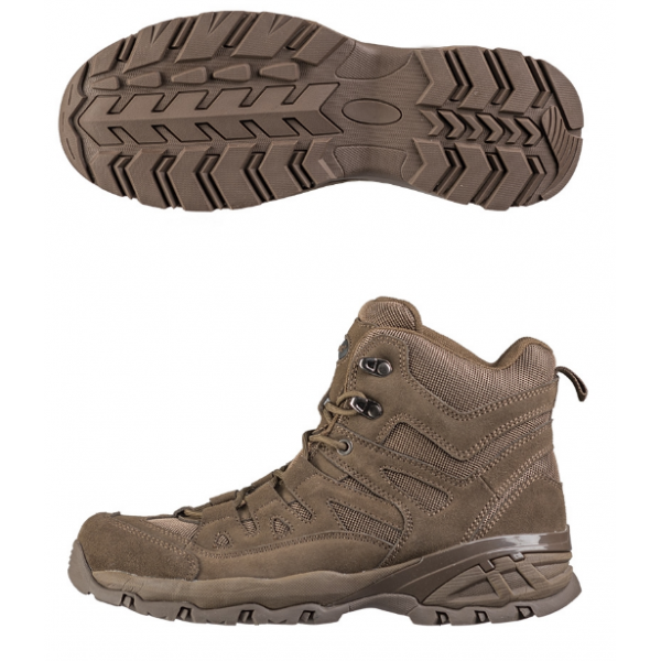 Черевики тактичні Squad Stiefel 5 Inch Mil-Tec Німеччина Коричневі - 266 Черевики тактичні Squad Stiefel 5 Inch Mil-Tec Німеччина Коричневі - 266