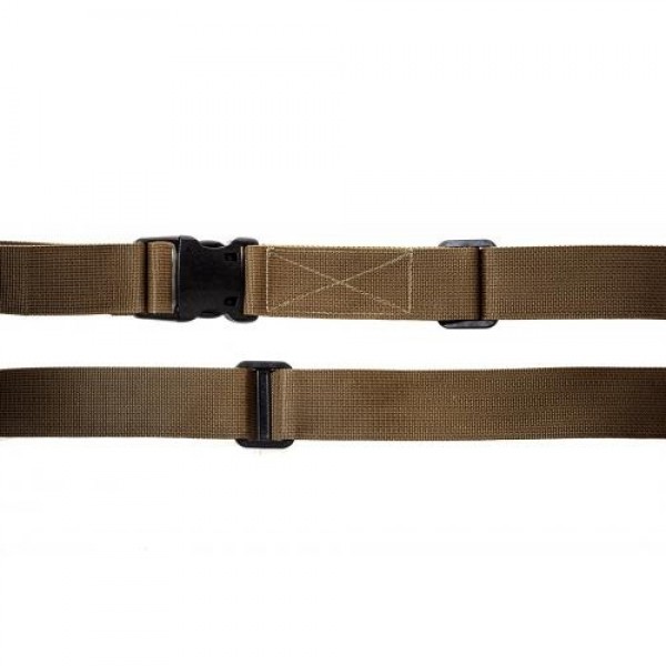Ремінь збройовий тактичний автоматний триточковий з базою Frag койот - 3573068