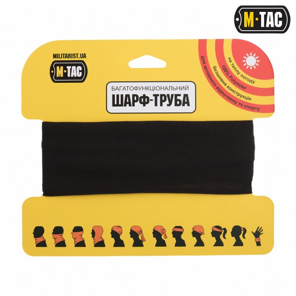 M-Tac шарф-труба облегченный Black - HLI-BUFF-BK M-Tac шарф-труба облегченный Black - HLI-BUFF-BK