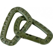 Карабін тактичний пластиковий ABS (2 шт) Mil-Tec Німеччина Олива