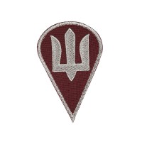 Нашивка ДШВ бордова