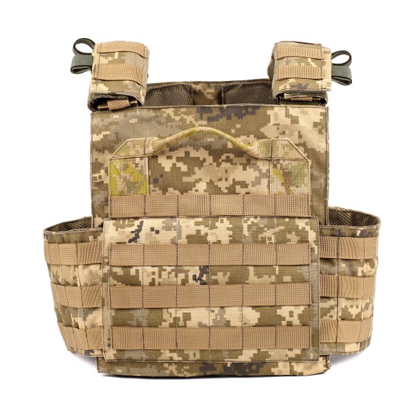 Тактический жилет-плитоноска пиксель с функцией быстрого сброса с подсумками 6 кл защиты - 3573013 Тактический жилет-плитоноска пиксель с функцией быстрого сброса с подсумками 6 кл защиты - 3573013