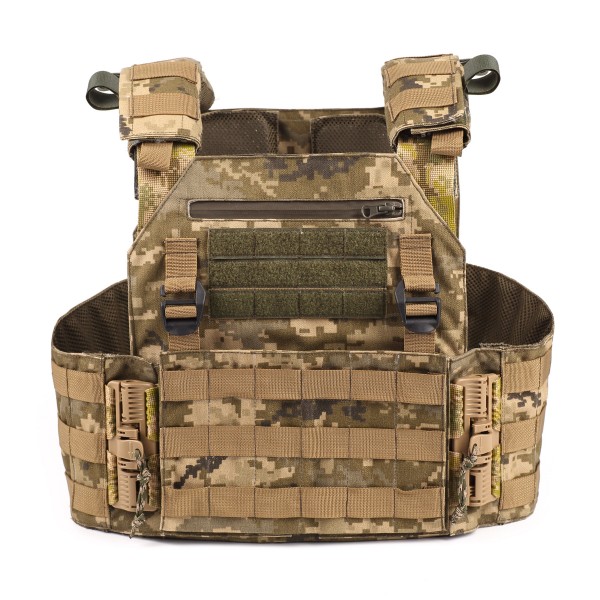 Тактический жилет-плитоноска пиксель с функцией быстрого сброса с подсумками 6 кл защиты - 3573013 Тактический жилет-плитоноска пиксель с функцией быстрого сброса с подсумками 6 кл защиты - 3573013