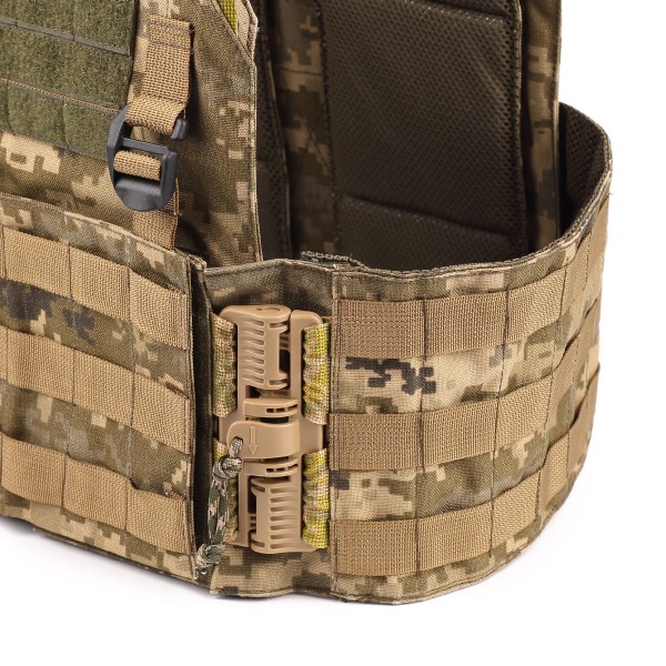 Тактический жилет-плитоноска пиксель с функцией быстрого сброса с подсумками 6 кл защиты - 3573013 Тактический жилет-плитоноска пиксель с функцией быстрого сброса с подсумками 6 кл защиты - 3573013