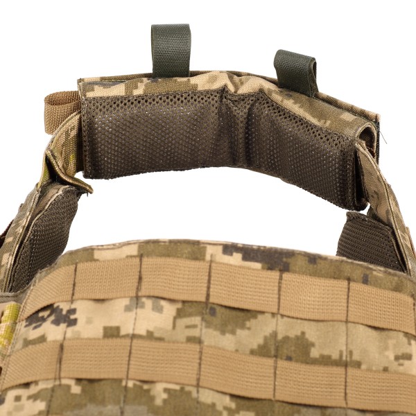 Тактический жилет-плитоноска пиксель с функцией быстрого сброса с подсумками 6 кл защиты - 3573013 Тактический жилет-плитоноска пиксель с функцией быстрого сброса с подсумками 6 кл защиты - 3573013