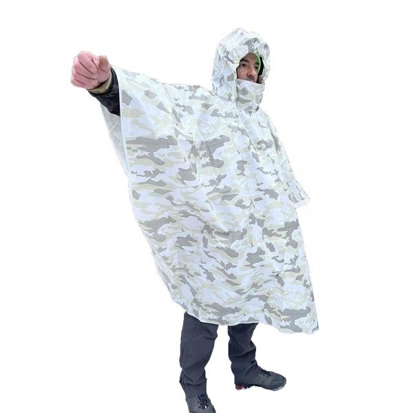 Маскхалат пончо белый мультикам Pancer - 3572790 Маскхалат пончо белый мультикам Pancer - 3572790