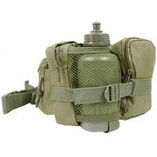 Подсумок тактический на пояс с флягой олива МИЛ ТЕК Германия