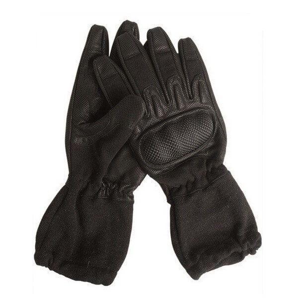 Перчатки огнеупорные тактические с костяшками черные МИЛ ТЕК Германия - 2590605