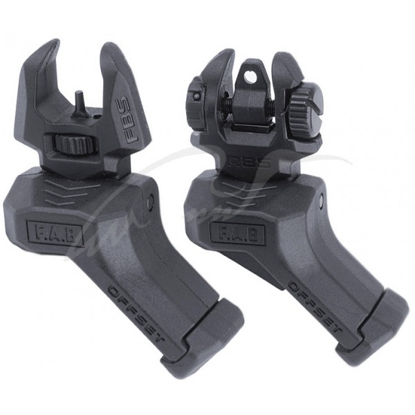 Целик и мушка FAB Defense FRBS OFFSET 45 градусов. Цвет - черный - 3572352-05
