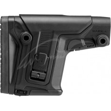 Приклад FAB Defense RAPS-С з регульованою щокою та потиличником без труби. Колір чорний