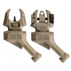 Цілик та мушка FAB Defense FRBS OFFSET 45 градусів. Колір – пісочний