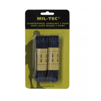 Шнурки вощеные 180 см черные МИЛ ТЕК Германия