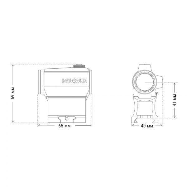 Коллиматорный прицел HOLOSUN HE403B-GR - 3572615 Коллиматорный прицел HOLOSUN HE403B-GR - 3572615