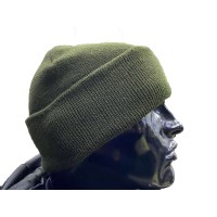Шапка в'язана олива