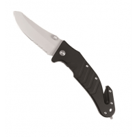 Ніж рятувальника автомобільний чорний МІЛ ТЕК Німеччина